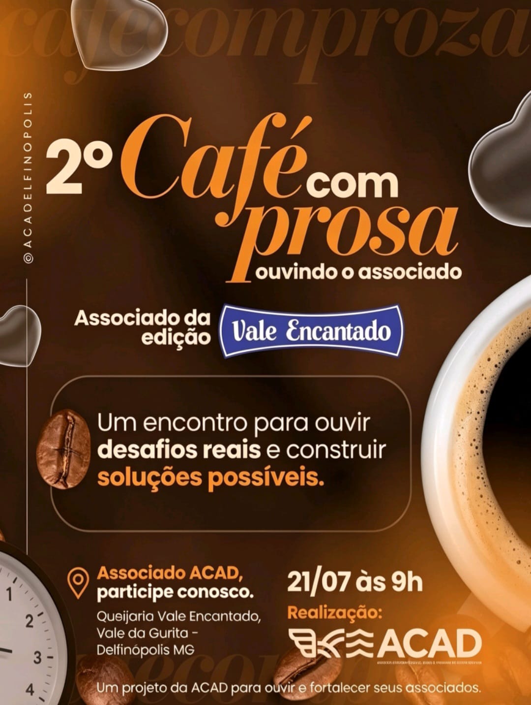 Café com Prosa ACAD chega à segunda edição e segue fortalecendo o diálogo com os associados