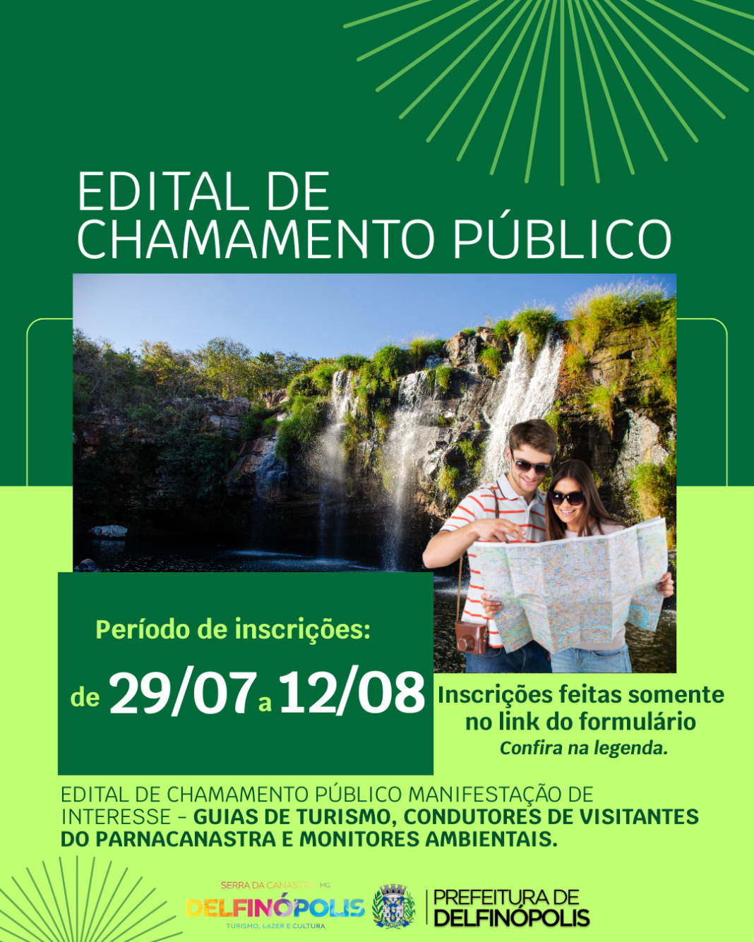 EDITAL DE CHAMAMENTO- GUIAS DE TURISMO, CONDUTORES DE VISITANTES DO PARNACANASTRA E MONITORES AMBIENTAIS