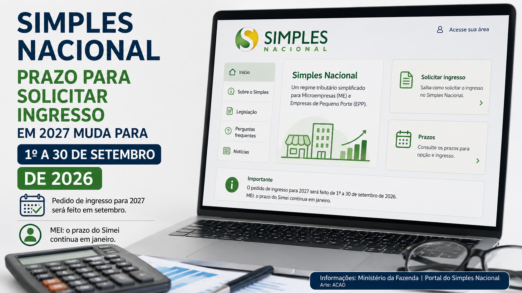 Simples Nacional muda prazo: empresas devem ficar atentas à opção para 2027 já em setembro