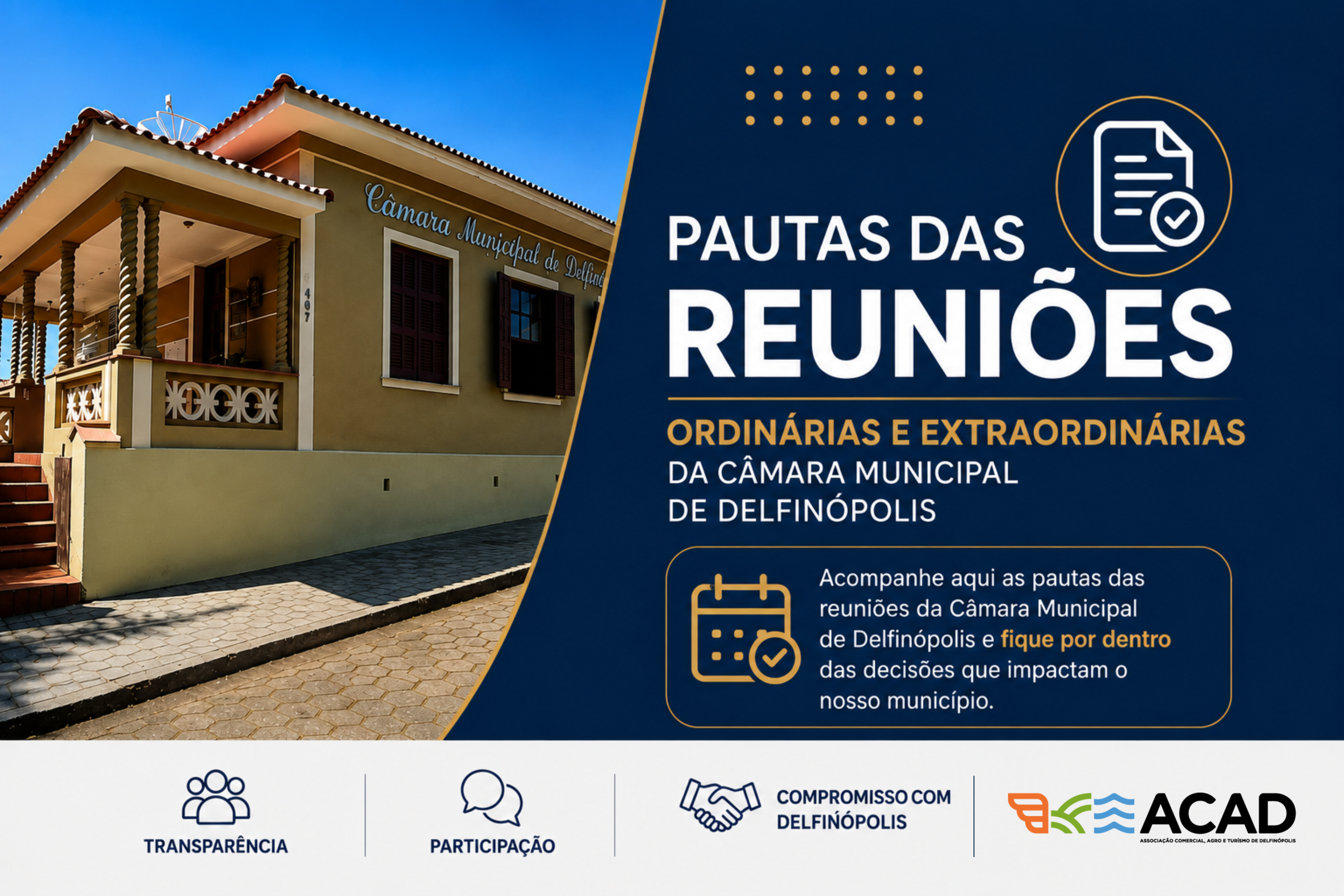 Câmara de Delfinópolis realiza reunião extraordinária com pautas sobre Cultura, Educação e recursos da Lei Aldir Blanc