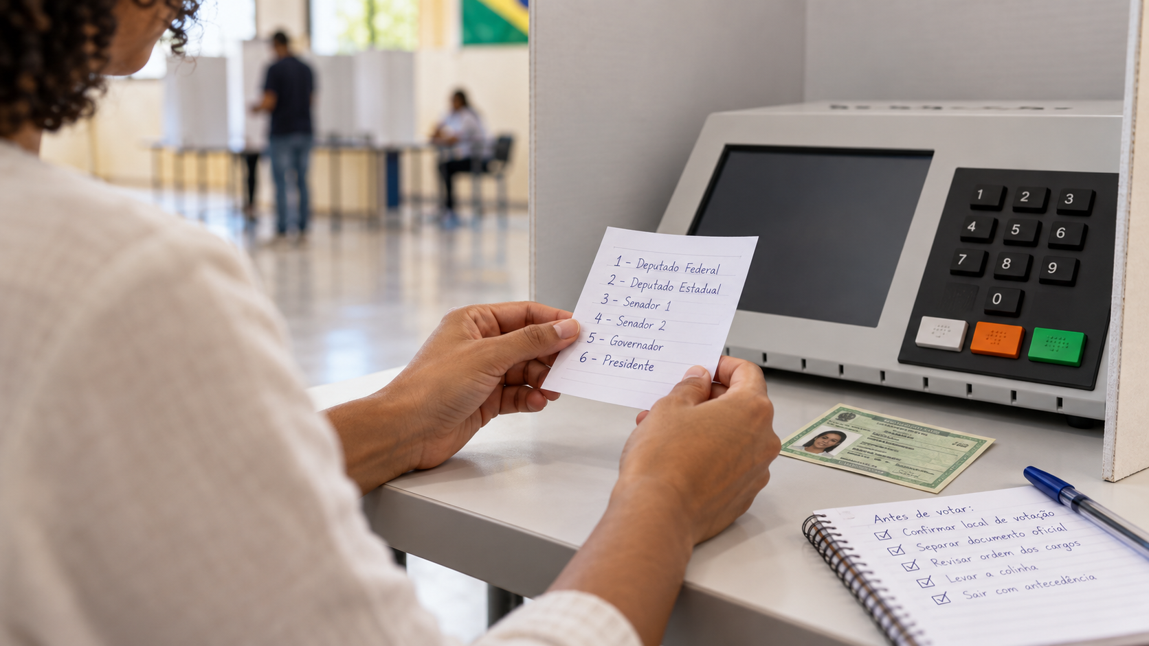 Eleições 2026: veja como se preparar para votar no dia 4 de outubro.